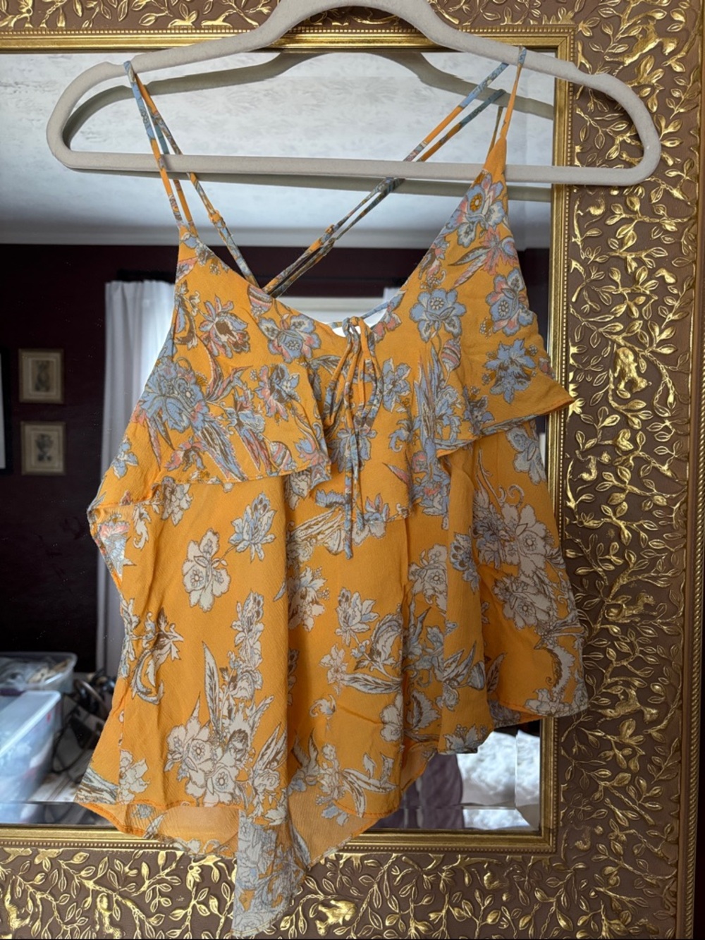 💛🧡 FREE PEOPLE Floral Tank